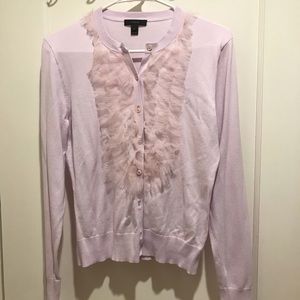Lavender J Crew Cardigan